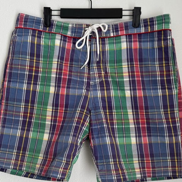Men's Tommy Hilfiger Size Mens L Board Shorts Swimming Trunks‎ Multicolor Plaid - Picture 1 of 8